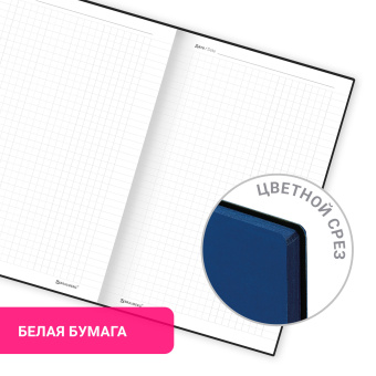 Блокнот А5 138x213 мм, BRAUBERG "Personal", под кожу, 80 листов, клетка, синий, 116613 за 248 ₽. Бизнес-блокноты и бизнес-тетради. Доставка по России. Без переплат!