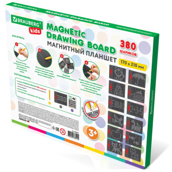 Магнитный планшет-доска MAGPAD MEDIUM для рисования 17х21 см, 380 шариков, BRAUBERG KIDS, 664921 за 401 ₽. Игрушки развивающие. Доставка по России. Без переплат!