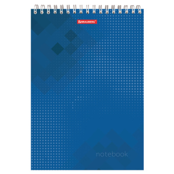 Блокнот БОЛЬШОЙ ФОРМАТ А4 200х290 мм, 80 л., гребень, картон, жесткая подложка, клетка, BRAUBERG, "Бизнес", 129804 за 149 ₽. Блокноты. Доставка по России. Без переплат!