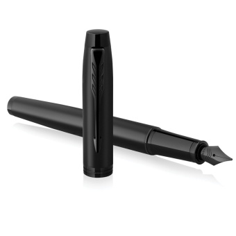 Ручка перьевая PARKER "IM Achromatic Black BT", черный матовый, нержавеющая сталь, синяя, 2127741 за 5&nbsp;771 ₽. Ручки перьевые подарочные. Доставка по России. Без переплат!
