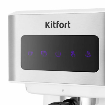 Кофеварка рожковая KITFORT КТ-7139, 1050 Вт, объем 1,5 л, 15 бар, ручной капучинатор, белая за 13&nbsp;944 ₽. Кофеварки рожковые. Доставка по России. Без переплат!