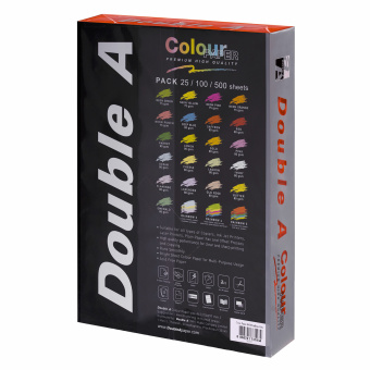 Бумага цветная DOUBLE A, А4, 80 г/м2, 500 л, интенсив, оранжевая за 1 410 ₽. Бумага цветная форматная. Доставка по России. Без переплат!