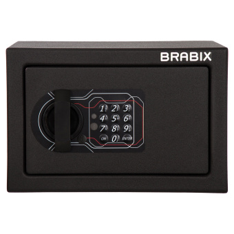 Сейф мебельный BRABIX "SF-170EL", 170х260х230 мм, электронный замок, черный, 291143, S103BR210614 за 5&nbsp;373 ₽. Сейфы мебельные, офисные. Доставка по России. Без переплат!