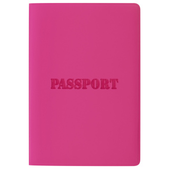 Обложка для паспорта, мягкий полиуретан, "PASSPORT", розовая, STAFF, 237605 за 119 ₽. Обложки для паспорта. Доставка по России. Без переплат!
