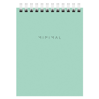 Блокнот МАЛЫЙ ФОРМАТ А6 108х145 мм, 40 л., гребень, картон, клетка, BRAUBERG "Minimal Pastel", 116429 за 28 ₽. Блокноты. Доставка по России. Без переплат!