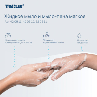 Картридж с жидким мылом-пеной одноразовый Tellus/TORK (Система S4) Advanced, мягкое, 1 л, 520511 за 1&nbsp;137 ₽. Картриджи с жидким мылом и мылом-пеной. Доставка по России. Без переплат!