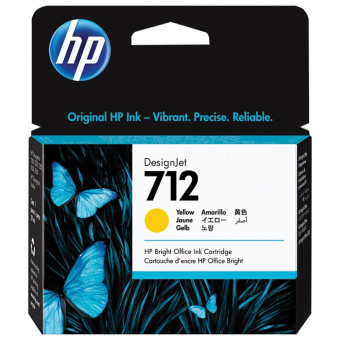 Картридж струйный для плоттера HP (3ED69A) DesignJet T230/T250/T630/T650, № 712, желтый, оригинальный за 6 835 ₽. Картриджи для плоттеров. Доставка по России. Без переплат!
