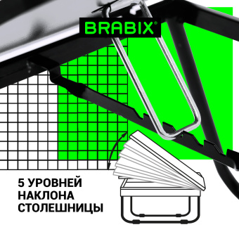 Столик складной для ноутбука/завтрака BRABIX BT-004 (560х320х270 мм), регулировка наклона, черный, 532905 за 1&nbsp;717 ₽. Столы складные, трансформируемые. Доставка по России. Без переплат!