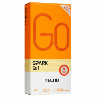 Смартфон TECNO SPARK GO1, 2 SIM, 6,67", 4.5G, 13/8 Мп, 4/128 ГБ, черный, пластик, TCN-KL4.4.128.BK за 12 196 ₽. Смартфоны. Доставка по России. Без переплат!