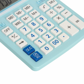 Калькулятор настольный BRAUBERG EXTRA PASTEL-12-LB (206x155 мм), 12 разрядов, двойное питание, ГОЛУБОЙ, 250486 за 988 ₽. Калькуляторы настольные. Доставка по России. Без переплат!