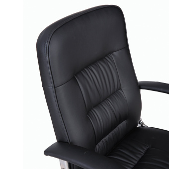 Кресло BRABIX "Bit EX-550", хром, экокожа, черное, 531838 за 10 628 ₽. Кресла для руководителей. Доставка по России. Без переплат!