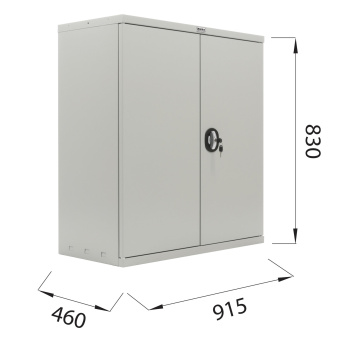 Шкаф металлический (антресоль) BRABIX "MK 08/46", 830х915х460 мм, 24 кг, 1 полка, разборный, 291137, S204BR080102 за 14&nbsp;545 ₽. Шкафы для документов. Доставка по России. Без переплат!