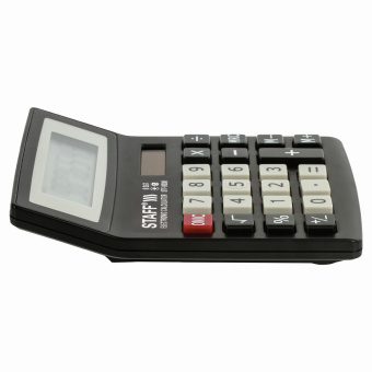 Калькулятор настольный STAFF STF-8008, КОМПАКТНЫЙ (113х87 мм), 8 разрядов, двойное питание, 250147 за 459 ₽. Калькуляторы настольные. Доставка по России. Без переплат!