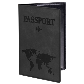 Обложка для паспорта "Passport Map", мягкая экокожа, графитовая, STAFF, 238875 за 110 ₽. Обложки для паспорта. Доставка по России. Без переплат!