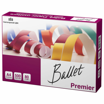 Бумага офисная А4, 80 г/м2, 500 л., марка А, BALLET PREMIER, Россия, 160% (CIE) за 583 ₽. Бумага белая марок А, В, С. Доставка по России. Без переплат!