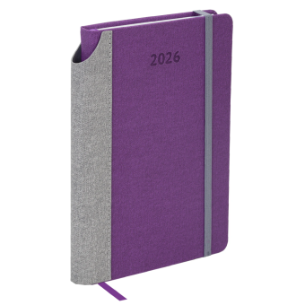 Ежедневник датированный 2026 А5 138x213 мм, BRAUBERG "Mosaic", под кожу, карман для ручки, фиолетовый, 117113 за 174 ₽. Ежедневники с покрытием "под кожу и ткань". Доставка по России. Без переплат!