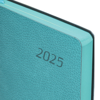 Ежедневник датированный 2025, А5, 138x213 мм, BRAUBERG "Stylish", под кожу гибкий, бирюзовый, 115824 за 118 ₽. Ежедневники с покрытием "под кожу и ткань". Доставка по России. Без переплат!