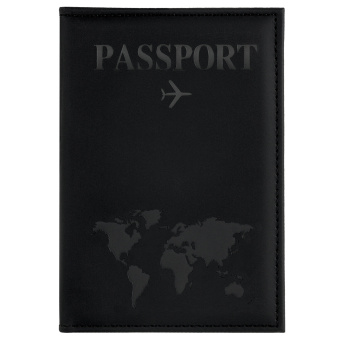 Обложка для паспорта "Passport map", экокожа soft-touch, черная, STAFF, 238760 за 109 ₽. Обложки для паспорта. Доставка по России. Без переплат!