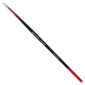 Кисть синтетика, круглая № 1, BRAUBERG PREMIUM, 201000 за 45 ₽. Кисти для рисования. Доставка по России. Без переплат!