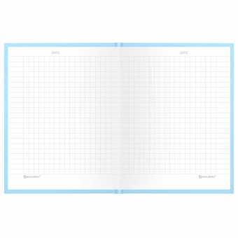 Блокнот МАЛЫЙ ФОРМАТ 110х147 мм, А6, 80 л., твердый, клетка, BRAUBERG "Minimal", голубой, 116450 за 98 ₽. Блокноты в книжном переплете. Доставка по России. Без переплат!