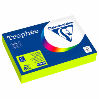 Бумага цветная CLAIREFONTAINE, А4, 80 г/м2, 500 л., неон, желтый, Франция, 2977PC за 2 400 ₽. Бумага цветная форматная. Доставка по России. Без переплат!