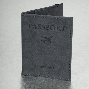 Обложка для паспорта с карманами и резинкой, мягкая экокожа, "PASSPORT", серая, BRAUBERG, 238203 за 472 ₽. Обложки для паспорта. Доставка по России. Без переплат!