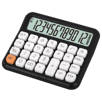 Калькулятор настольный BRAUBERG KW-1000-BK (152x132 мм), 3D-кнопки, 12 разрядов, черный, 272956 за 533 ₽. Калькуляторы настольные. Доставка по России. Без переплат!