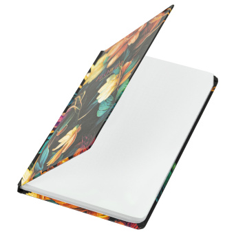 Блокнот с резинкой в клетку 96 л., А5 145х203 мм, твердая обложка с фольгой, BRAUBERG, "Bloom", 115537 за 249 ₽. Блокноты в книжном переплете. Доставка по России. Без переплат!