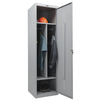 Шкаф металлический для одежды BRABIX "LK 11-50", УСИЛЕННЫЙ, 2 отделения, 1830х500х500 мм, 22 кг, 291132, S230BR404102 за 15&nbsp;627 ₽. Шкафы для одежды. Доставка по России. Без переплат!