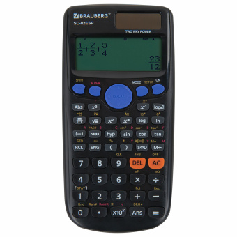 Калькулятор инженерный BRAUBERG SC-82ESP (165х84 мм), 252 функции, 10+2 разрядов, двойное питание, 271723 за 957 ₽. Калькуляторы инженерные. Доставка по России. Без переплат!