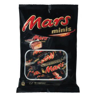 Батончики шоколадные мини MARS "Minis" с нугой и карамелью в молочном шоколаде, 182 г, 2261 за 291 ₽. Шоколад. Доставка по России. Без переплат!