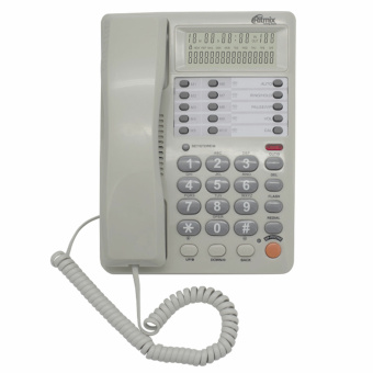 Телефон RITMIX RT-495 white, АОН, спикерфон, память 60 номеров, тональный/импульсный режим, белый, 80002153 за 2 812 ₽. Стационарные телефоны. Доставка по России. Без переплат!