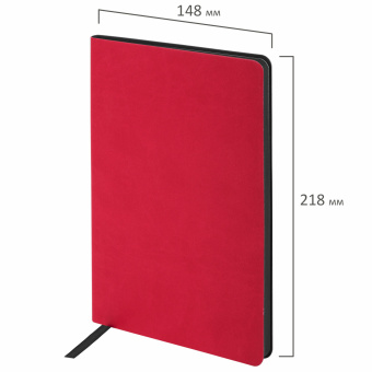 Блокнот А5 (148x218 мм), BRAUBERG "Metropolis Mix", под кожу, 80 л., клетка, красный, 111039 за 427 ₽. Бизнес-блокноты и бизнес-тетради. Доставка по России. Без переплат!