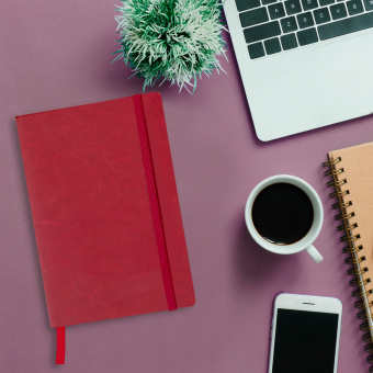 Блокнот А5 (148x218 мм), BRAUBERG "Metropolis Ultra", под кожу, 80 л., резинка, клетка, красный, 111018 за 318 ₽. Бизнес-блокноты и бизнес-тетради. Доставка по России. Без переплат!