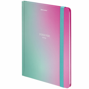 Блокнот с резинкой в клетку 96 л., А5 (145х203 мм), твердая обложка с фольгой, BRAUBERG, "Градиент", 113732 за 243 ₽. Блокноты в книжном переплете. Доставка по России. Без переплат!