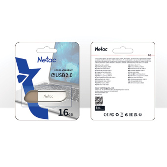 Флеш-диск 16 GB NETAC U352, USB 2.0, металлический корпус, серебристый, NT03U352N-016G-20PN за 771 ₽. Флеш-диски USB. Доставка по России. Без переплат!