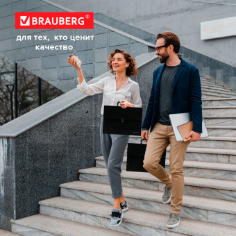 Папка-портфель пластиковая BRAUBERG А4 (332х245х35 мм), 13 отделений, фактура диагональ, черная, 221375 за 640 ₽. Портфели пластиковые. Доставка по России. Без переплат!