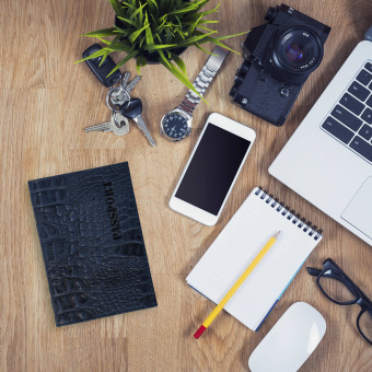 Обложка для паспорта натуральная кожа кайман, "PASSPORT", темно-синяя, BRAUBERG, 237196 за 225 ₽. Обложки для паспорта. Доставка по России. Без переплат!