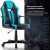 Кресло компьютерное BRABIX "Stripe GM-202", экокожа, черное/голубое, 532509 за 7&nbsp;197 ₽. Кресла игровые. Доставка по России. Без переплат!