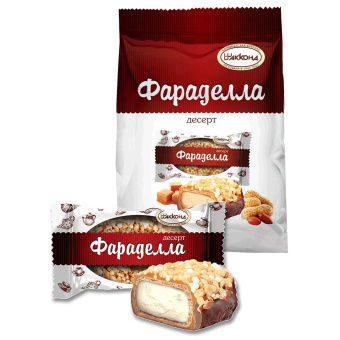 Конфеты шоколадные АККОНД "Фараделла" со сливочно-кремовой начинкой в карамели, 500 г, 210160301360005 за 386 ₽. Конфеты фасованные. Доставка по России. Без переплат!