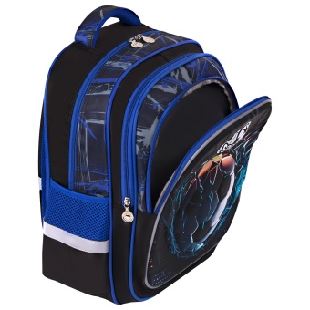Рюкзак BRAUBERG KIDS FLOSSY, 2 отделения, 3 кармана, "Футбольный клуб", объемный дизайн, 40х28х18 см, 273181 за 1&nbsp;466 ₽. Рюкзаки для начальной и средней школы. Доставка по России. Без переплат!