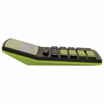 Калькулятор настольный BRAUBERG EXTRA COLOR-12-BKLG (206x155 мм), 12 разрядов, двойное питание, ЧЕРНО-САЛАТОВЫЙ, 250477 за 880 ₽. Калькуляторы настольные. Доставка по России. Без переплат!
