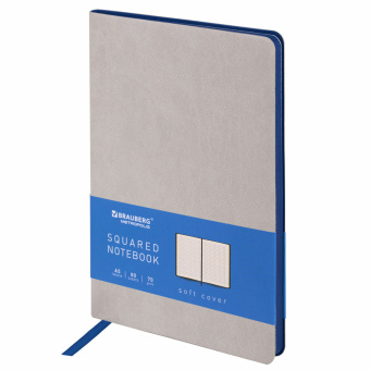 Блокнот А5 (148x218 мм), BRAUBERG "Metropolis Mix", под кожу, 80 л., клетка, серый, 111041 за 427 ₽. Бизнес-блокноты и бизнес-тетради. Доставка по России. Без переплат!