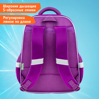 Рюкзак SNOOBAG (СНУБЭГ) FLOSSY, 2 отделения, 3 кармана, "Мечтатель", объемный дизайн, 40х28х18 см, 274441 за 1&nbsp;501 ₽. Рюкзаки для начальной и средней школы. Доставка по России. Без переплат!