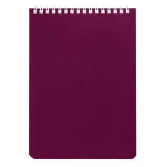 Блокнот А5 146х205 мм, 60 л., гребень, перфорация на отрыв, лакированный, BRAUBERG, Бордовый, 111271 за 63 ₽. Блокноты. Доставка по России. Без переплат!