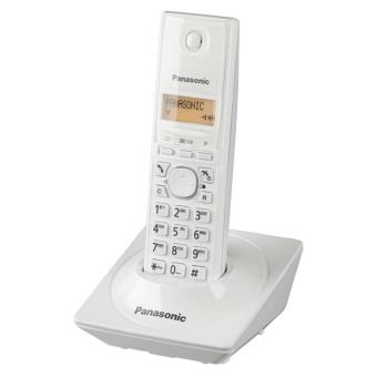 Радиотелефон PANASONIC KX-TG1711RUW, память на 50 номеров, АОН, повтор, часы /будильник (радиус 10-100 м), цвет белый за 6 079 ₽. Радиотелефоны. Доставка по России. Без переплат!