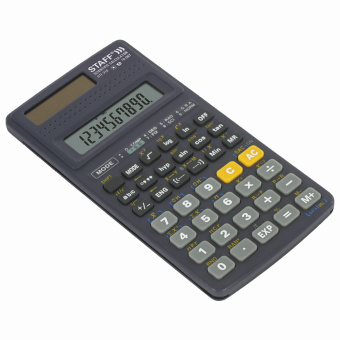 Калькулятор инженерный STAFF STF-310 (142х78 мм), 139 функций, 10+2 разрядов, двойное питание, 250279 за 1 021 ₽. Калькуляторы инженерные. Доставка по России. Без переплат!