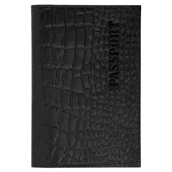 Обложка для паспорта натуральная кожа крокодил, "PASSPORT", черная, BRAUBERG, 237185 за 322 ₽. Обложки для паспорта. Доставка по России. Без переплат!