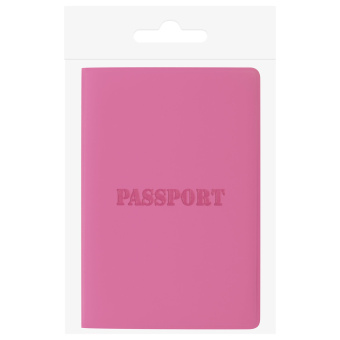 Обложка для паспорта, мягкий полиуретан, "PASSPORT", розовая, STAFF, 237605 за 119 ₽. Обложки для паспорта. Доставка по России. Без переплат!