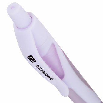 Ручка шариковая автоматическая BRAUBERG ULTRA COLOR PASTEL, soft-touch, СИНЯЯ, пишущий узел 0,7 мм, линия 0,35 мм, 144204 за 42 ₽. Ручки шариковые автоматические. Доставка по России. Без переплат!